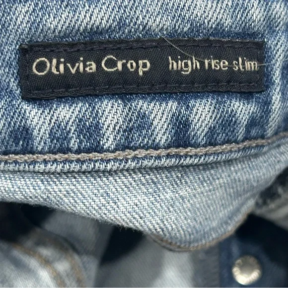 Citizens of Humanity Olivia Crop High Rise Slim Jeans Renew‎ Wash Blue Size 25 - Picture 7 of 12